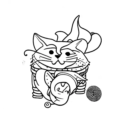 Black And White Cat Standing On Back Foots