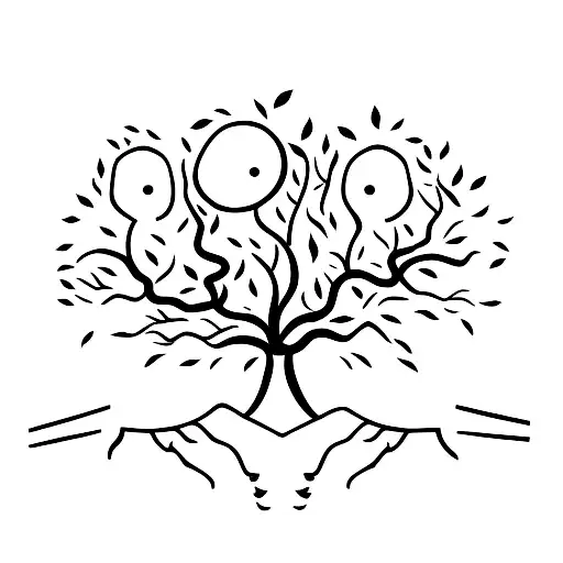 Tree With Two Little Girls