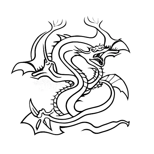 3 Dragons With Dagger