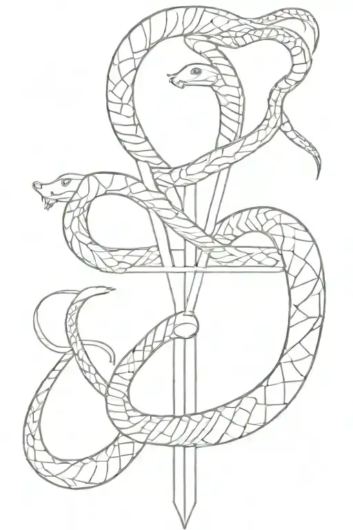 Leviathan Cross And Snake