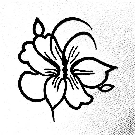 Flower With Its Stem Spelling The Word Family