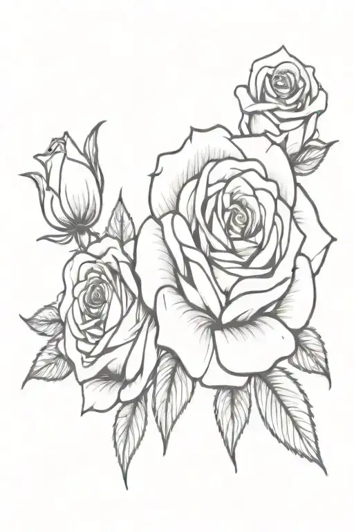 Rose Wrapped Length Wise