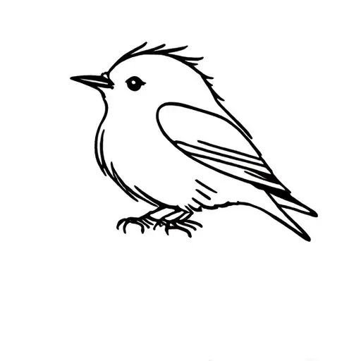 Bird With It That Salon Downwards