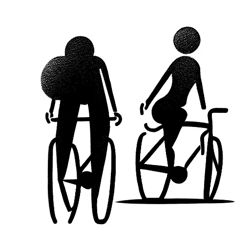 Me And My Wife Cycling