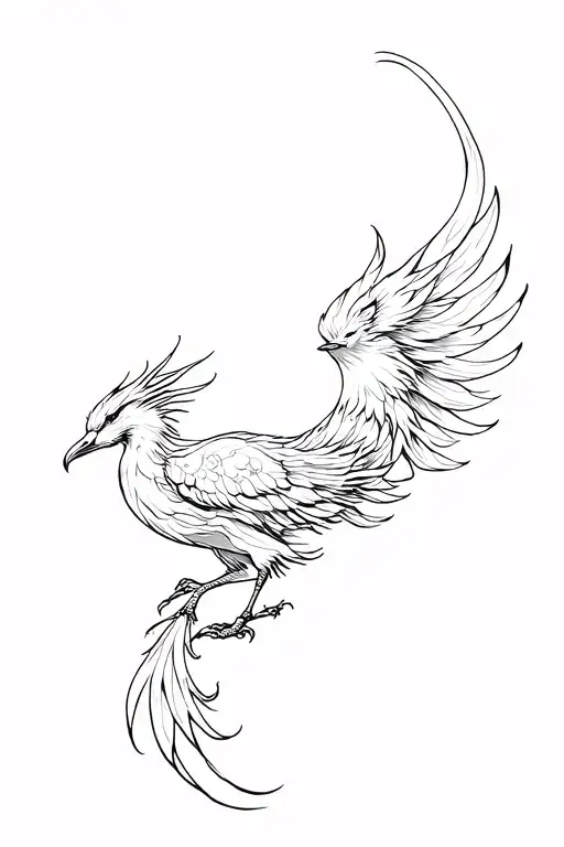 Bird Phoenix From Yin Yan