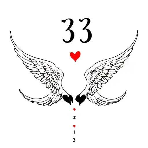 One Wing Angel Another Wing Of The Demon Kiss And Number 333