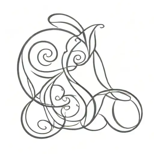 Infonity Sign Eith The Initial K And B In It Swirled Around In A Stylistic Font