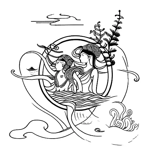 2 Sister In Sea Theme