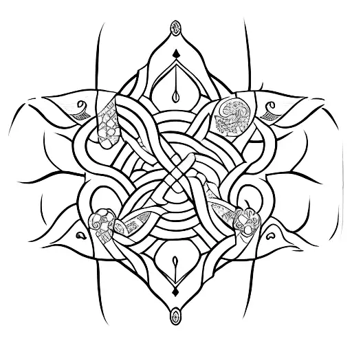 Black And White Brushed Torii Gate