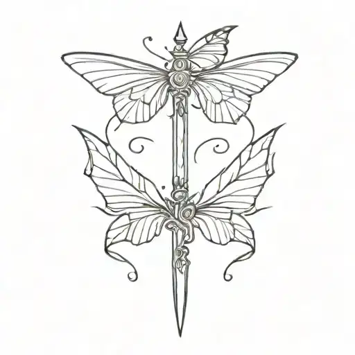Dagger And Butterflies