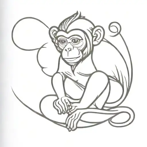 Monkey Of Wisdom Courage Symbols
