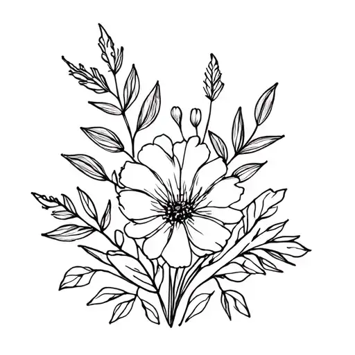 January And September Birth Flower Bouquet