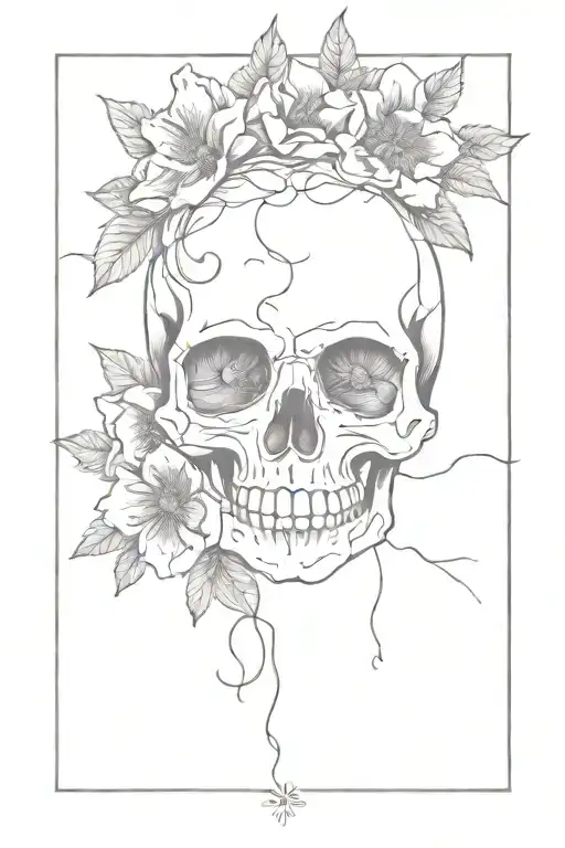 Floral Skulls Space