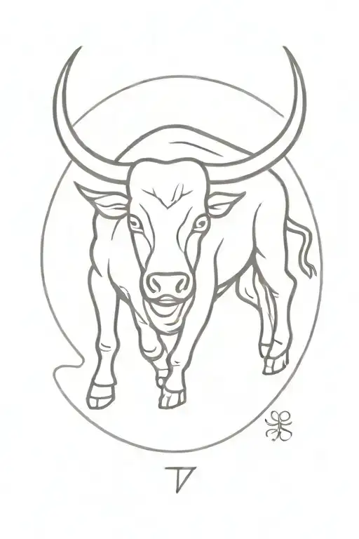 Taurus Zodiac Sign Tattoo