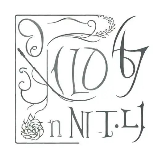 Write And Decorate The Word Nil With Harry Potter Theme