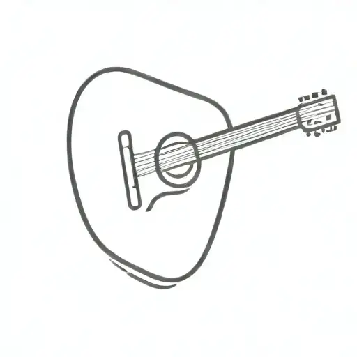 Guitar Pick Shape Outline