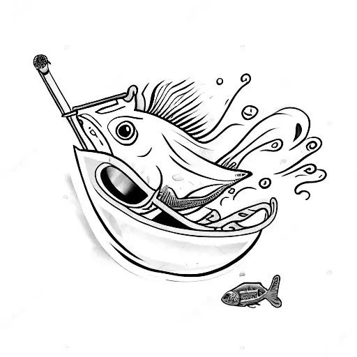 Gold Fish Wearing Sunglasses And Smoking A Cigar