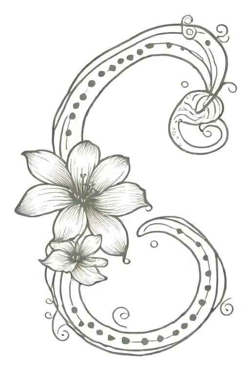 Semicolon Tattoo Ideas With Children's Fingerprints For Moms