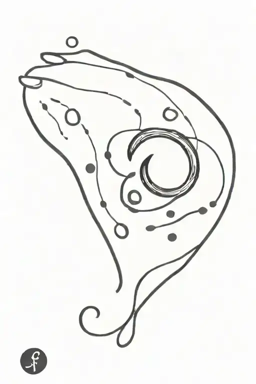 Semicolon Tattoo Ideas With Children's Fingerprints For Moms