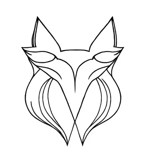 Fox And Zodiac Sign Gemini Small