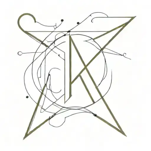 Combination Of The Letters A And C Star