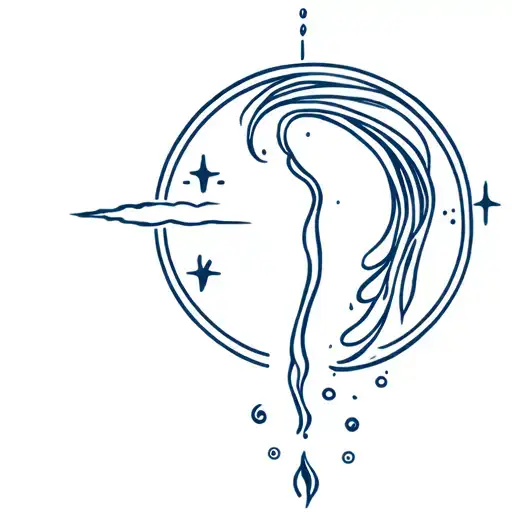Virgin Astrological Sign With Aquarius Which Pours Water