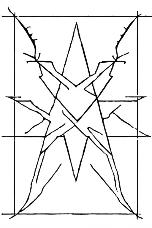 Make A Tattoo Where The Zodiac Sign Sagittarius And A Five -Pointed Star Will Be