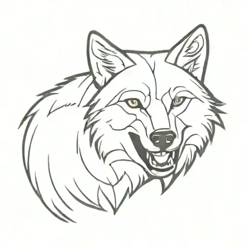 Wolf With A Grin