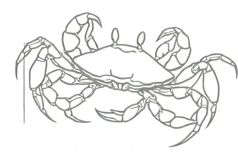 Cancer Crab Holding A Weighing Scale Balanced
