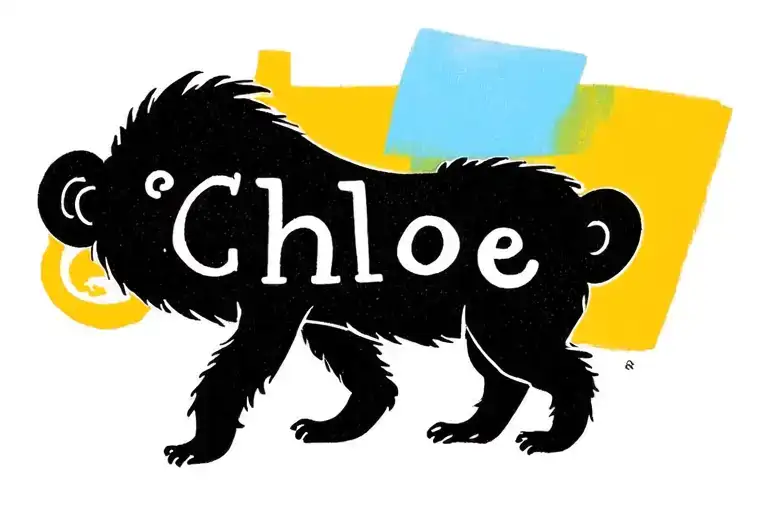 Monkey Made Out Of Name Chloe