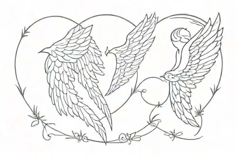 The Year 1984-2015 With Angel Wings