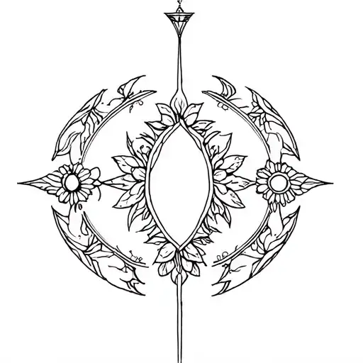 A Grimoire With Intricate Floral Designs And Mystical Symbols