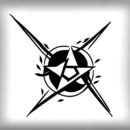 Pentagram Mixed With A Snake And Phrase Liberty Or Death