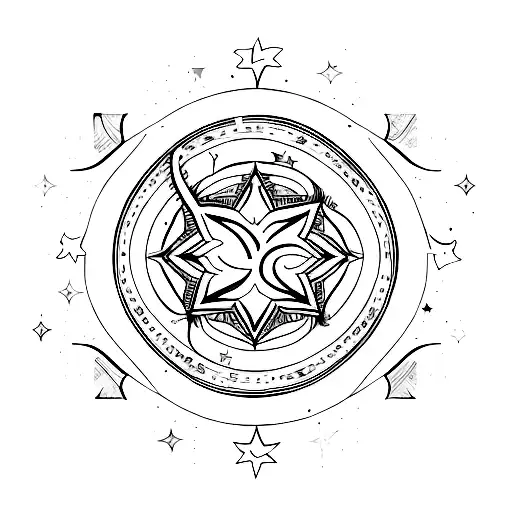 Star With Infinity Icon Around It