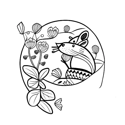 Otter With Hummingbird