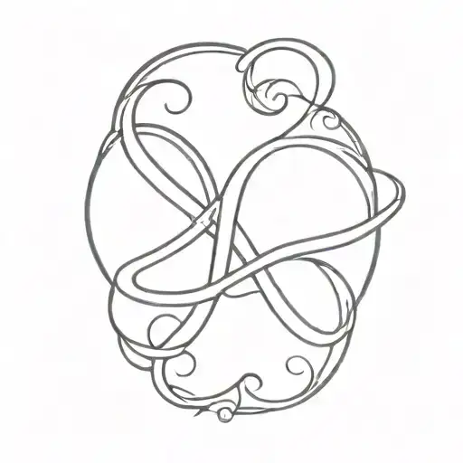 Love Symbol With Infinity Contains Letter M And R