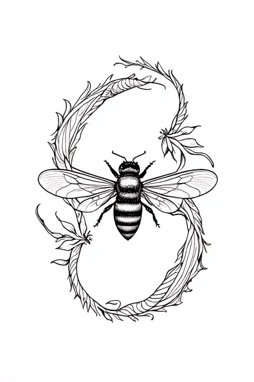 Bee Flash Dragon Boho Fineline