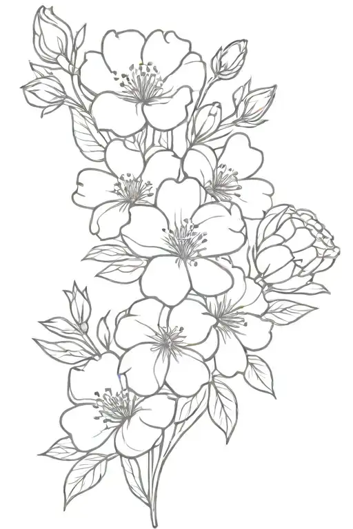 Bouquet Of Birth Flowers