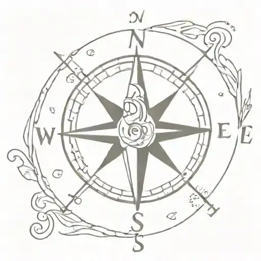 Compass Of A Ship