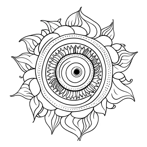 Sun And Eyebright Flower