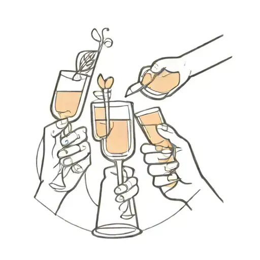 Friends Toasting Drinks