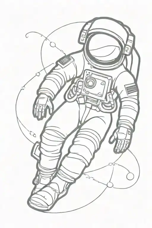 Astronaut Floating
