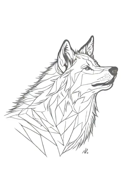 Wolf Head Front View