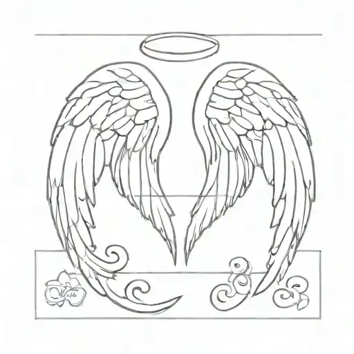 Angel Wings And 0403 Engraved