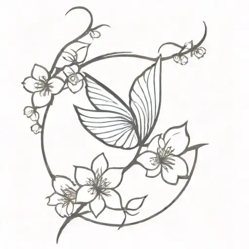 Fairy Wings Cherry Blossom Swing