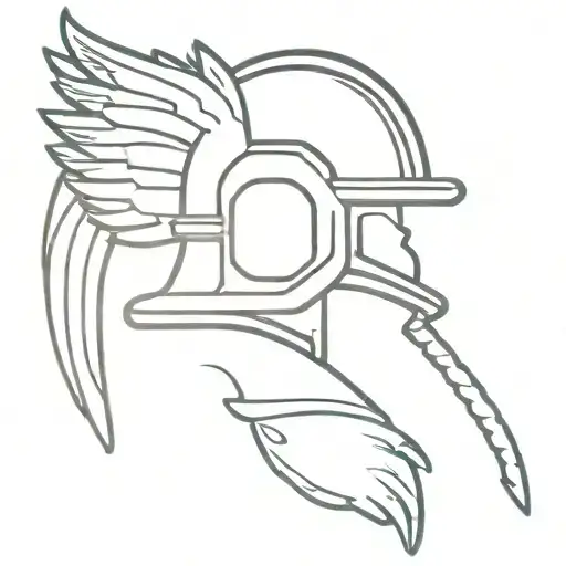 Fireman Helmet Angel Wings