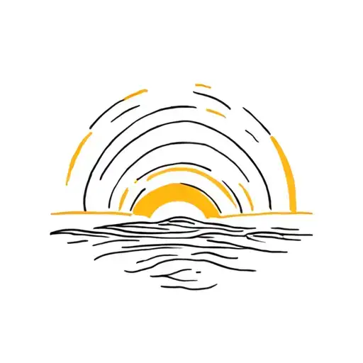 Sun Sucking Beach Sunset With A