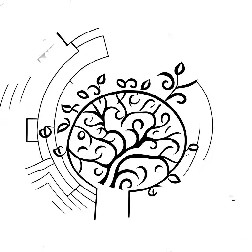 Tree With Screw As Stem