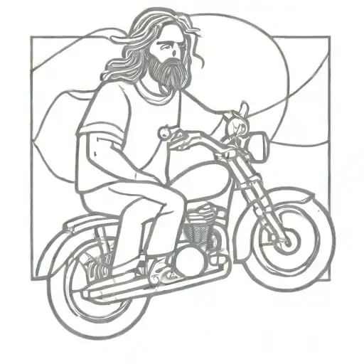 Jesus In A Motocycle