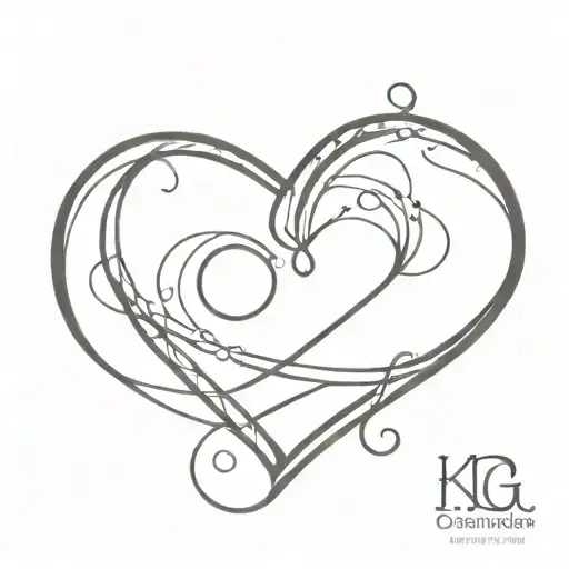 Semicolon Heart Infinity Symbol Intertwined